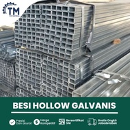 Harga Besi Hollow Galvanis 5x10 cm / 50 x 100 x 2 mm x 6 Meter Holo