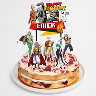 One Punch Man Birthday Cake Topper Birthday Cake Decoration/