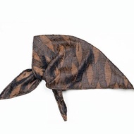 美式複古 小眾紋理漸變防曬面罩面巾機車頭巾三角巾