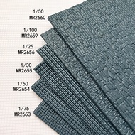 SA Gray-blue PVC panels simulate tile roofing panels, stone walls to decorate tables and doll houses