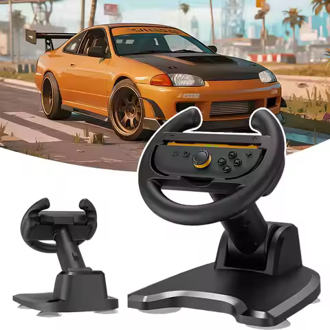 Steering Wheel for Nintendo 2 Joy Con Professional Wheel for Mario Kart World & 8 Deluxe Games Acces