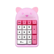 Nubwo Nkb114 Numeric Keyboard เชื่อมต่อไร้สาย Bluetooth / 2.4ghz เสียงเงียบ น่ารัก พกพาง่าย ✨ Pink c