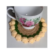 Alas Cawan Kait | Coaster Crochet