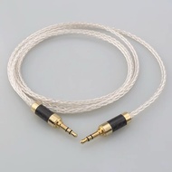 3.5mm double-ended wire, 3mm handmade silver core, sound, headphones