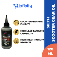 SIETH Gear Oil Scooter Oil 4AT 80W90 Semi Synthetic Base Scooter Gear Oil HONDA YAMAHA SYM JET X NVX