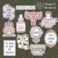 Shop: Women's POWER Promotion Brooch Set | FEMINIST-WOMEN Enamel Pin Set.