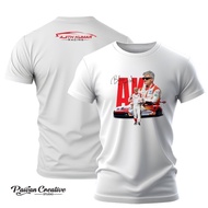 （24-hour ）Ajith Kumar Racing TShirt  2025 Car Racing T Shirt Unisex Black White Short Sleeves Cotton