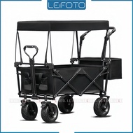 Outdoor Wagon Trolley With Sunshade,Loading Capacity 100KG