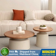 Wonzom Coffee Table Living Room Small Apartment Simple Round ac999