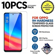 10Pcs Tempered Glass For OPPO Series 9H Hardness Screen Protector Reseller Bundle