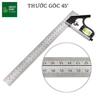 Square angle ruler, 45 angle - Multi-purpose right angle ruler 30cm