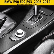 Suitable for E90 E92 E93 Interior Stickers, Carbon Fiber Modified Film for Central Control Gear Shift for BMW 3 Series 2005-2012