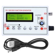 FG-100 DDS Function Signal Generator Frequency Counter 1Hz - 500KHz Sine+Square+Triple-cornered Wave