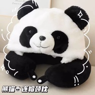 Singapore Hot Sale Cute Cartoon PandauHooded Pillow for Car Travel Plane Sleeping Artifact Neck Neck Pillow Pillow