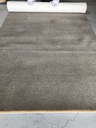 （全新NG福利品庫存出清）~三折出清~寬4.5尺x長12尺粗根紗地毯 現代簡約 厚實質感 大尺寸地毯 棕色 135cmx360cm
