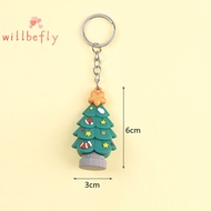 [WillBeRedS] Christmas Series Santa Claus Christmas Tree Key Chains For Backpacks Pendant Cute Elk Doll Key Ring For Kids Friends Gift [NEW]