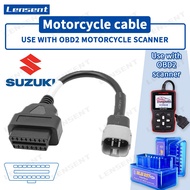 Lensent Suzuki 6pin To 16pin OBD Diagnostic Cable Extension Connectors For Suzuki motorcycle diagnos