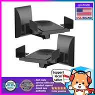 [sg stock-USA brand] WALI Dual Side Clamping Bookshelf Speaker Wall Mounting Bracket for Large Surrounding Sound Speaker