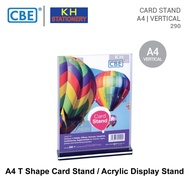 CBE A4 T Shape Card Stand / Acrylic Display Stand / Acrylic Double-sided Display Card Stand / Acryli