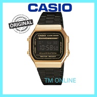 (ORIGINAL + 1YR WARRANTY) A168WEGB-1 CASIO DIGITAL CLASSIC MEN/ LADIES WATCH