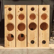 音響箱體 音響空箱 HIFI定制四分頻6.5寸8寸10寸12寸實木進口樺木柏木落地音箱空箱