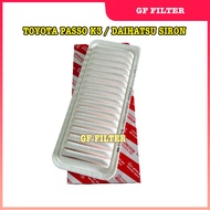 TOYOTA PASSO K3 DAIHATSU SIRON PERODUA MYVI ALZA 1.3 K3-VE 1.5 3SZ-VE MODIFIELD ENGINE AIR FILTER 17