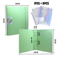 5D Ring File Fail Kertas A4/F4 Binder Push-Pull 5-hole Clip PP Material Waterproof School Stationery