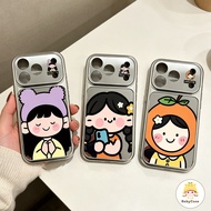 Iphone 17 Case Suitable For X XS Max17 16 11 13 XR 14 12 ProMAX 14 Plus Glass Phone Frame Women