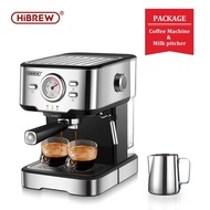 HiBREW เครื่องชงกาแฟ Cafetera 20บาร์เอสเพรสโซ่ Inox กึ่งอัตโนมัติ Expresso คาปูชิโน่น้ำร้อนไอน้ำอุณห
