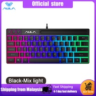 AULA F3061 61Keys Wired RGB Gaming Keyboard Membrane Keyboard USB Interface to Connect Computer/Note