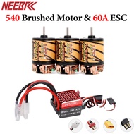NEEBRC 540 Brushed Motor 35T 45T 55T 3-Slot 60A ESC Combo For 1/10 RC Car Crawler Axial SCX10 90046 