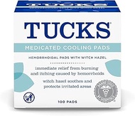 Tucks Cooling Pads, Medicated, 100 Count