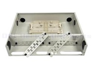 萬赫KC02-48C-2U 48芯機架光纖終端箱2U 48路光纖盒 48口光纖箱  光電配件 光纖收容盒 末端光纖收容箱