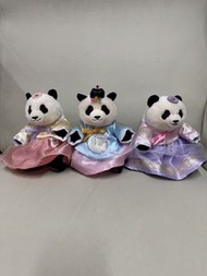 韓國愛寶樂園 熊貓公仔 福寶 輝寶 睿寶 韓服公仔