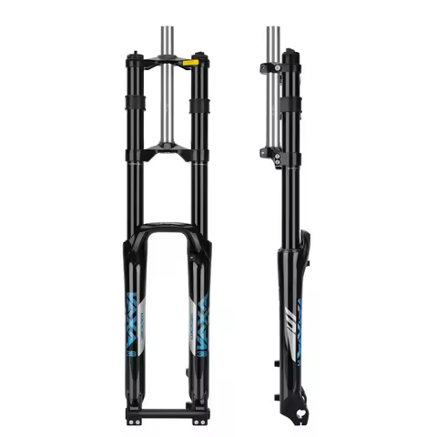 ZOOM Dual‑Crown MTB Suspension Fork 26/27.5/29in Downhill Damping Adjustment Shock Absorber Mountain