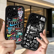 Shockproof Soft Cover Compatible For iPhone 17 Air 16E 17E 5 5S 6 6S 7 8 XR SE Black Urban Graffiti 