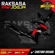 Yamaha Aerox new transparent striping sticker, minimalist racing vinyl ZK-14