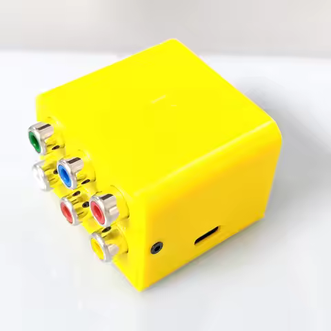 Low Resolution VGA to RGBS/RGBHV Converter Box for CRT TV Retro Gaming