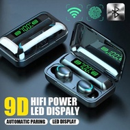 New F9 Bluetooth Headset 9D Stereo High Subwoofer Sports Headset Touch TWS Wireless Headset