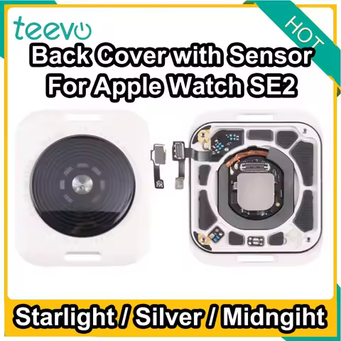 Back Housing Cover Assembly for Apple Watch SE 2nd Gen iWatch SE2 Wireless Charger Induction Coil Se