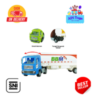 Mainan Mobil Truck Tangki Box Container 42cm Friction Car Kgp128