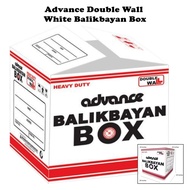 Double Wall White Heavy Duty Balikbayan Box Storage Box 20x20x20 inches