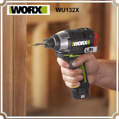 WORX WU132X WU132 Brushless Motor Cordless Impact Screwdriver 320W 160Nm 12V with Adjustable Torque 
