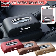 Volvo Car Leather Tissue Box Holder Car Storage High Quality Car Accessories For Volvo V60 XC60 S60 
