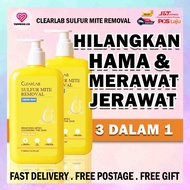 ClearLab Sabun Sulfur Remove Mites And Acne Body Wash Shower Sabun Mandi Shower Gel Soap Flower FREE