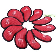 JEREMY1 Golf Club Cover Meshy Covers Golf Head Cover Neoprene Protector Case 3,4,5,6,7,8,9,P,S,A Iro