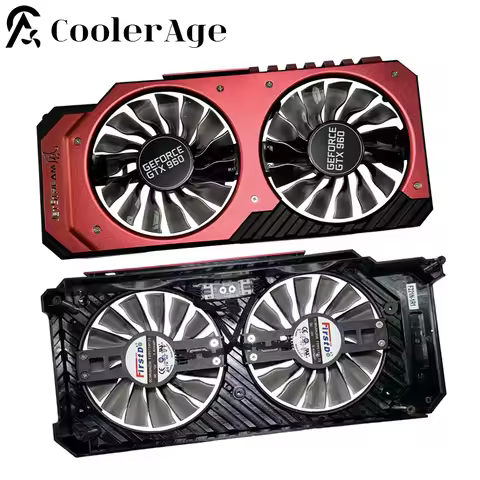 For Palit GeForce GTX 960 Video Card Fan Original GTX960 Graphics Card Replacement Fan with Shell