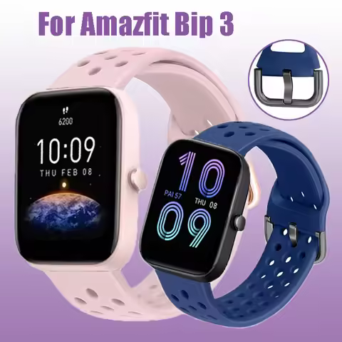 Silicone Band For Amazfit Bip 3/Bip 3 Pro Soft Bracelet Wriststrap For Amazfit Bip 3 Pro Sport Bands