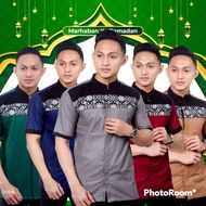 Shirt Gempi Batikkoko with Prada Combination, Short Sleeves