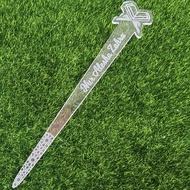 Penunjuk Mengaji Al-Quran | Penanda Buku Material Acrylic Clear